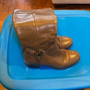 Brown zip up Michael KORS boots size 7